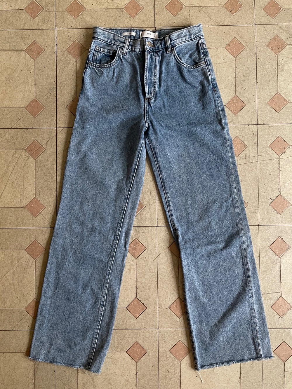 Mango Nora High Rise Wide Leg Jeans